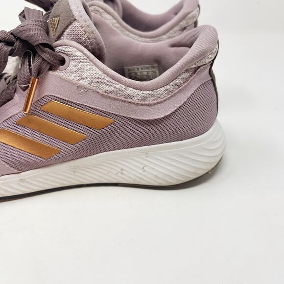 Adidas Womens 6 Light Purple Gold Edge Lux 3 Running Sneaker Shoes Clima EF8586 - Picture 9 of 13